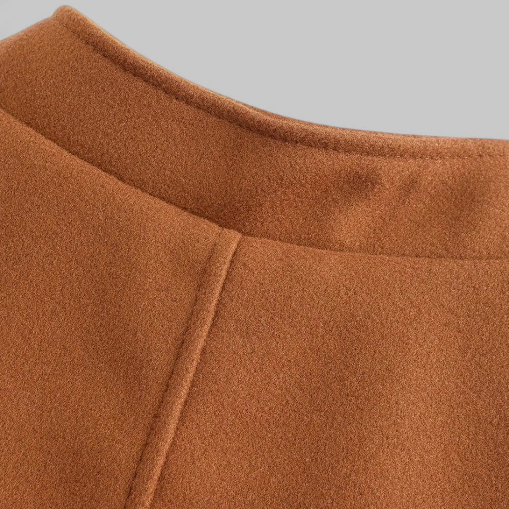 Men's Winter Coat Button Front Minimalist Design