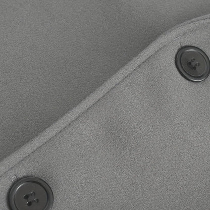 Men's Winter Coat Button Front Minimalist Design
