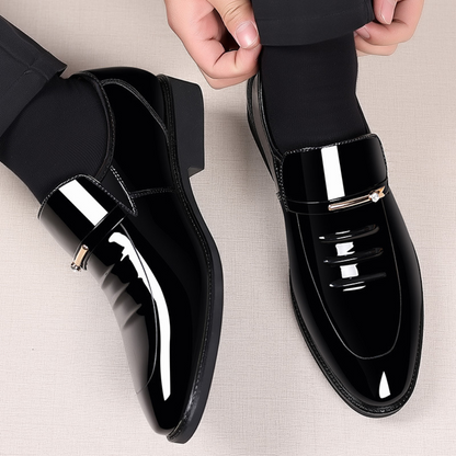 Men's Slip-On Loafers Leather Brown