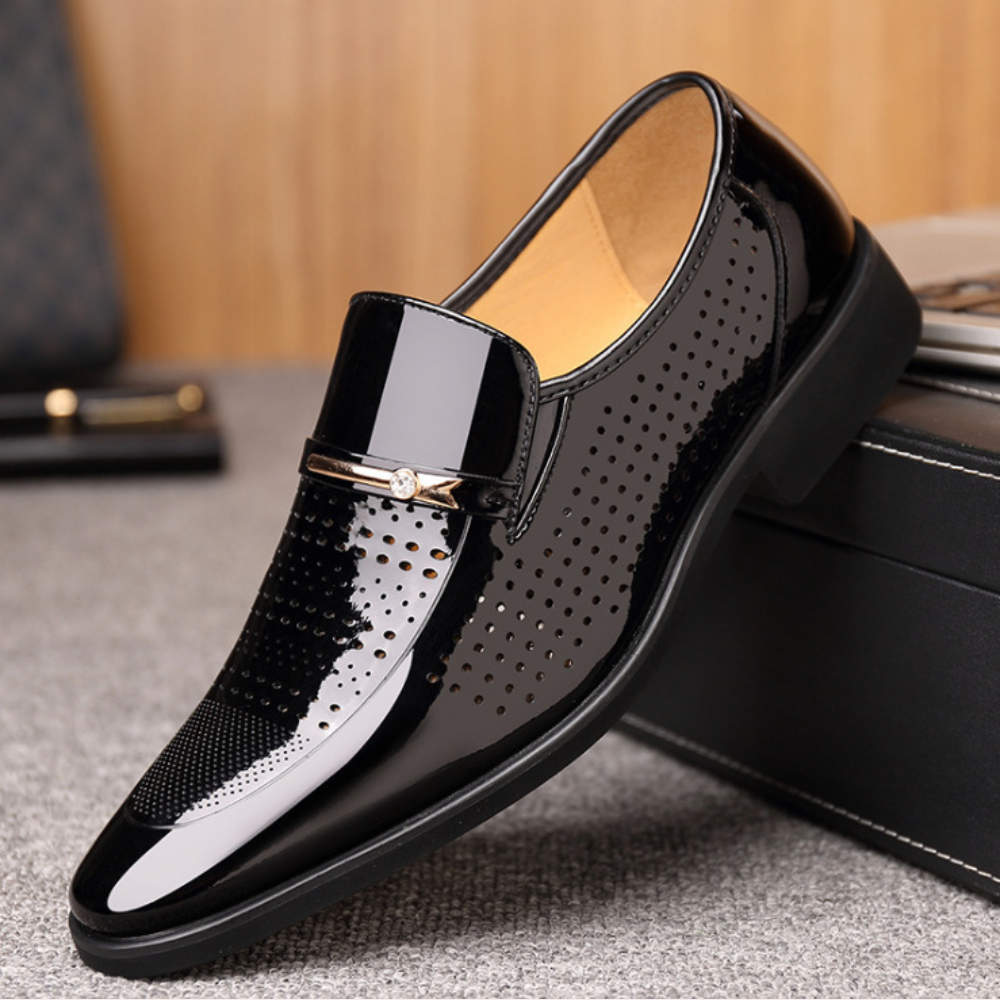Men's Slip-On Loafers Leather Brown