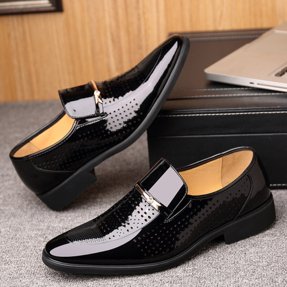 Men's Slip-On Loafers Leather Brown