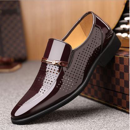 Men's Slip-On Loafers Leather Brown