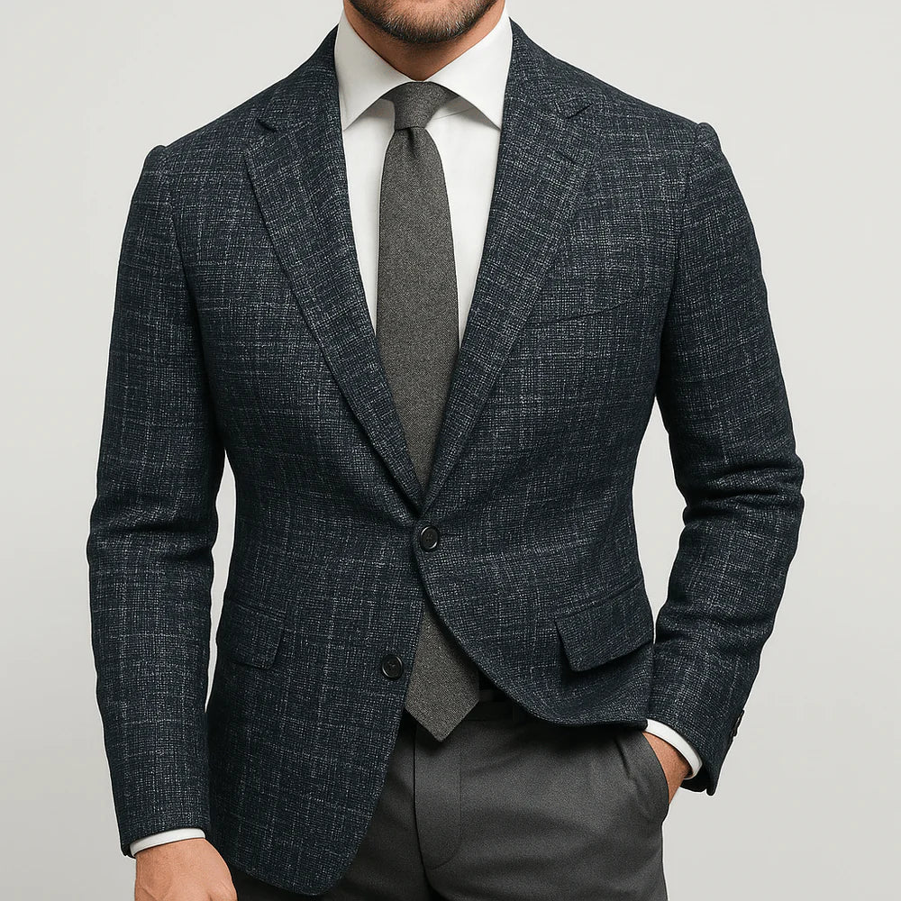 Men's Tailored Blazer Notch Lapel