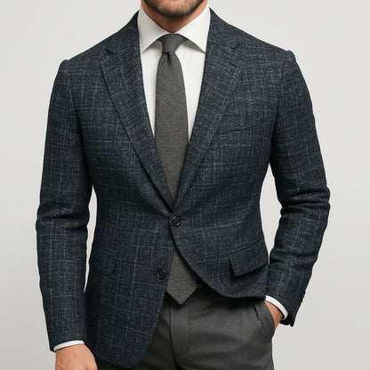 Men's Tailored Blazer Notch Lapel