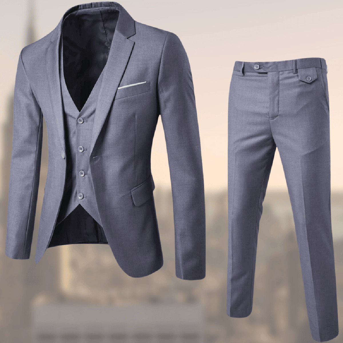 Classic Men's 3 Piece Tailored Suit Set