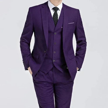 Stylish Men's Spring 3 Piece Classic Suit - VibreMode