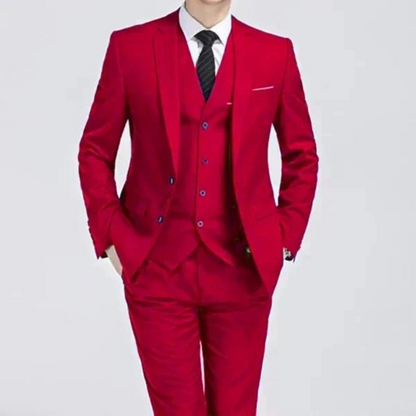 Stylish Men's Spring 3 Piece Classic Suit