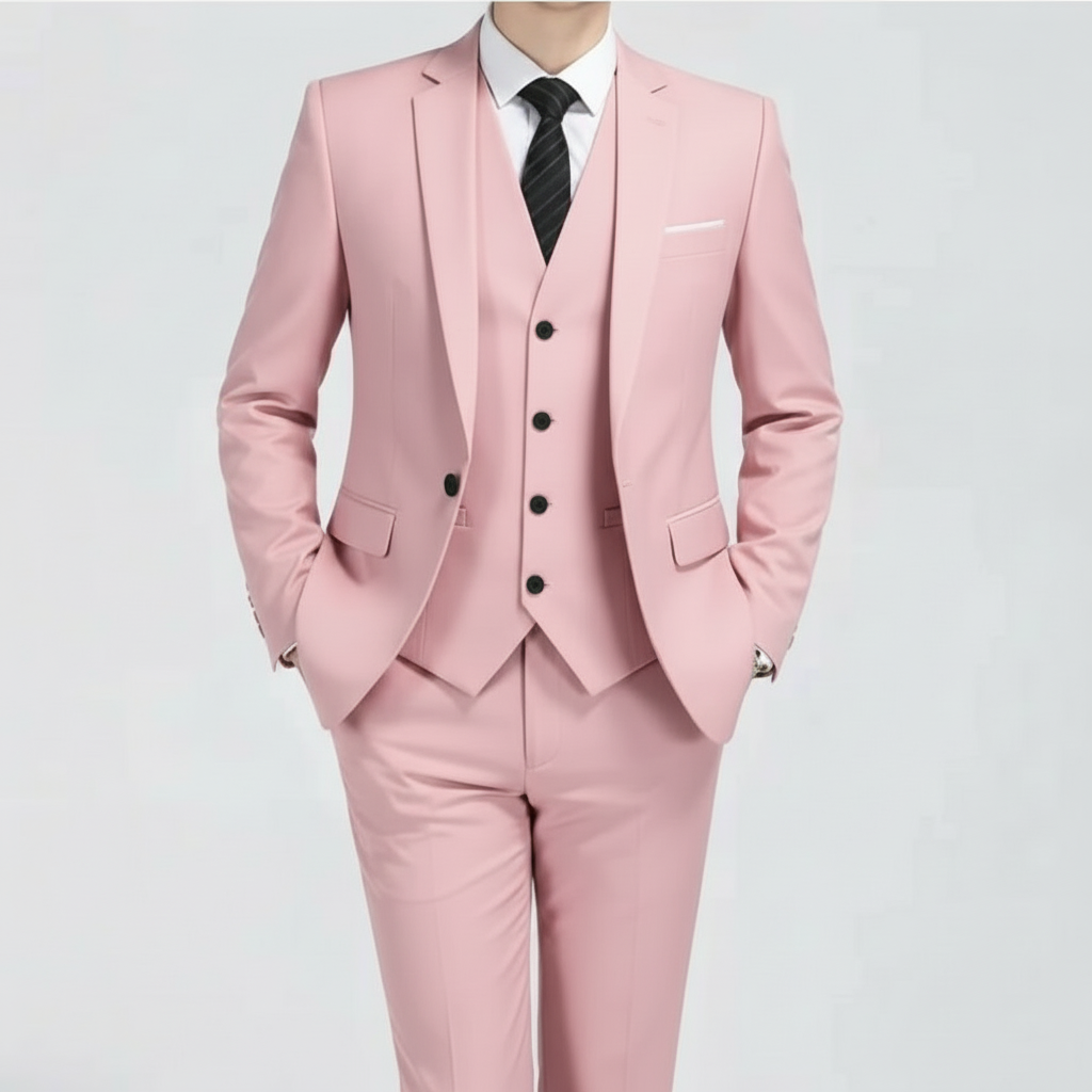 Stylish Men's Spring 3 Piece Classic Suit