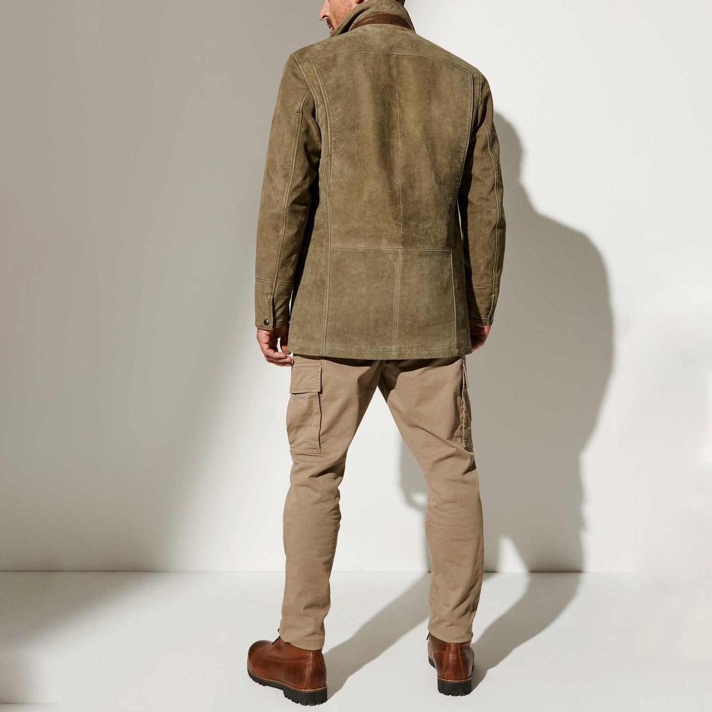 Men's Vintage Reversed Collar Jacket