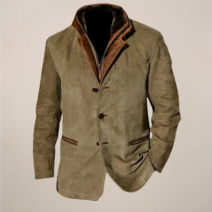 Men's Vintage Reversed Collar Jacket