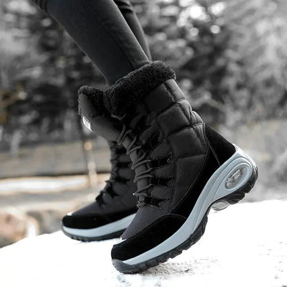 Mid-Calf Waterproof Snow Boots for Women – Cozy & Stylish