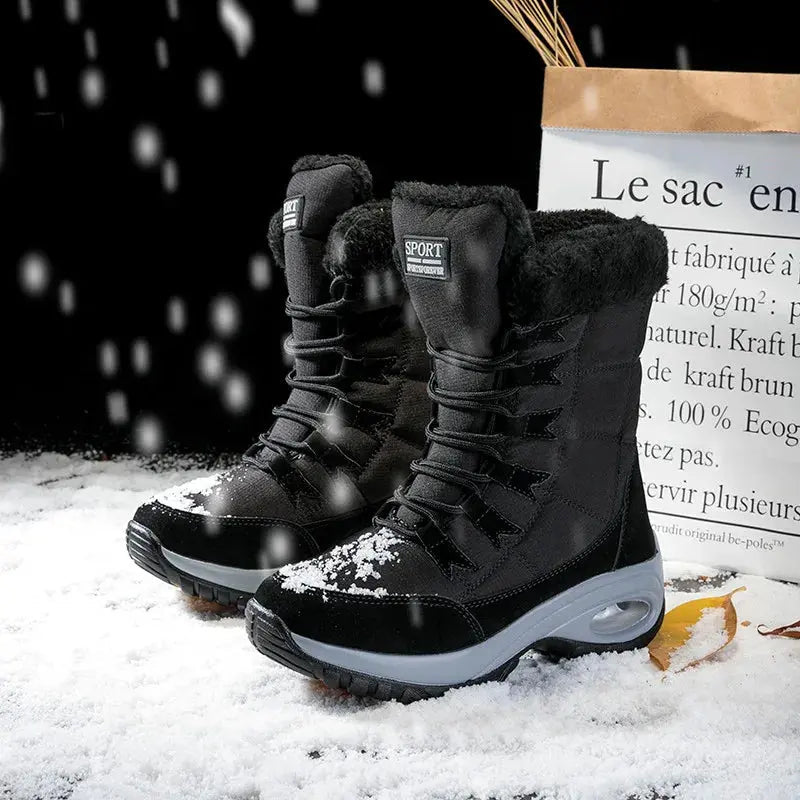 Women's Waterproof Mid-Calf Snow Boots - VibreMode