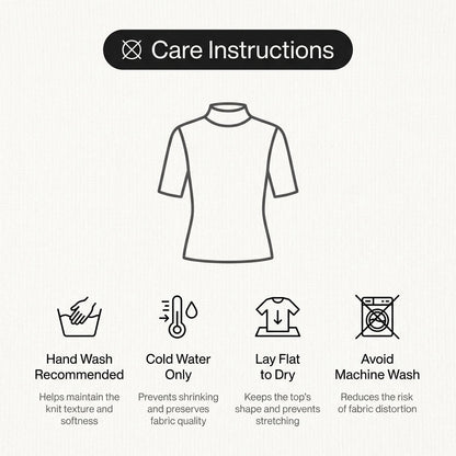 Women's Short-Sleeve Mock Neck Knit