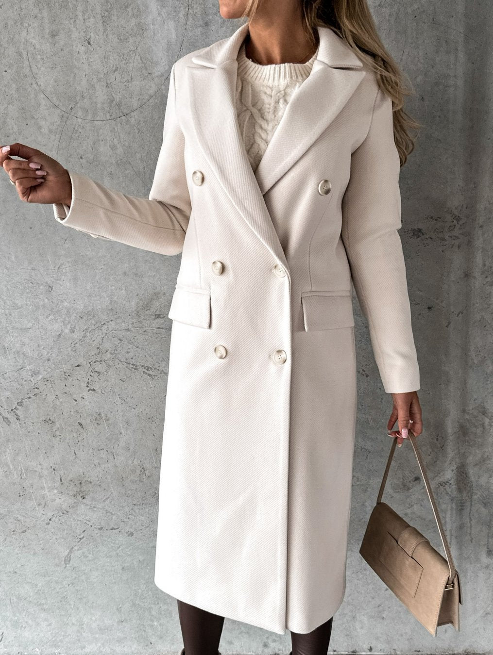 Women's Long Coat Elegant Fit