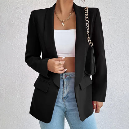 Athena Women's Blazer Elegant Wool Black