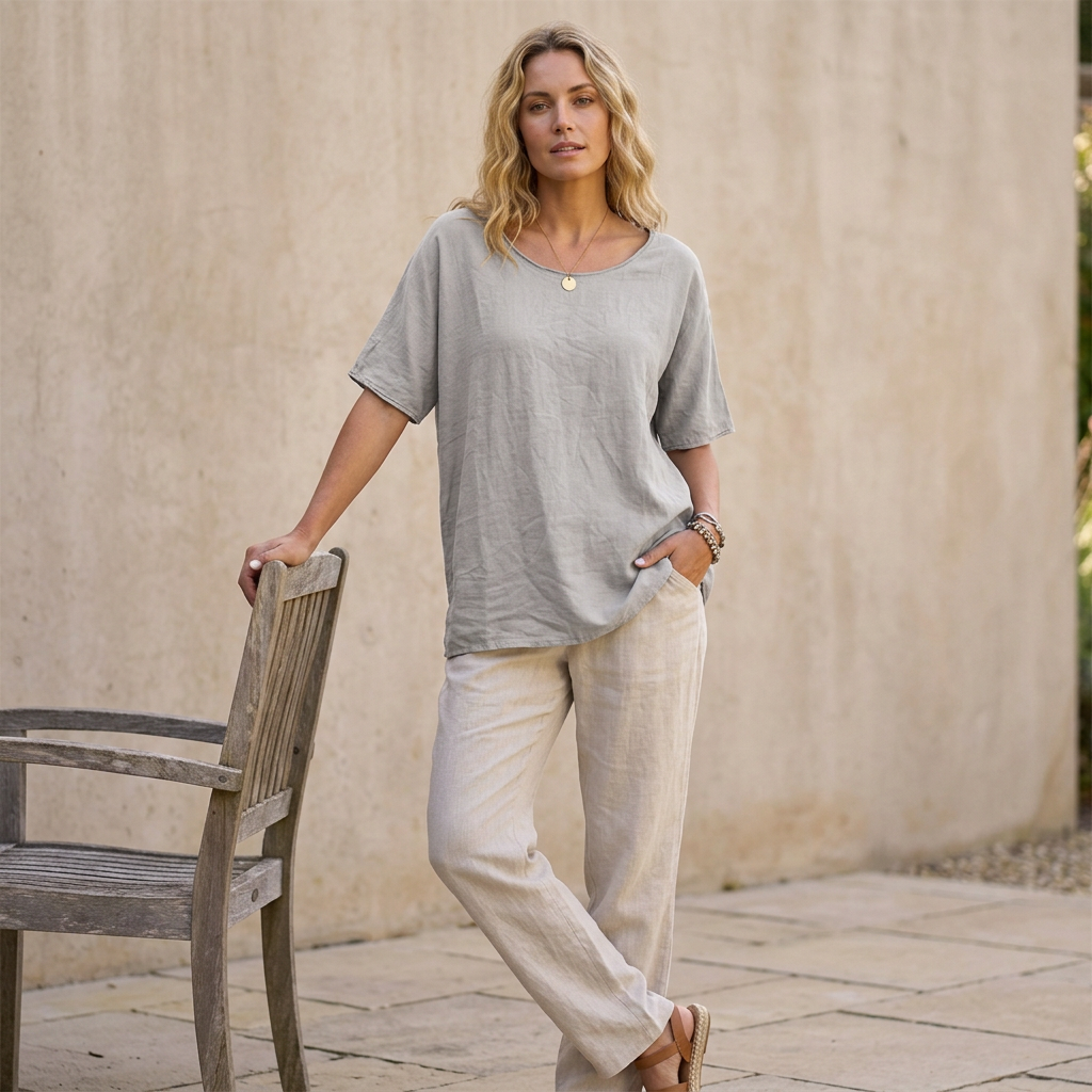 Women's Relaxed Fit Scoop Neck T-Shirt
