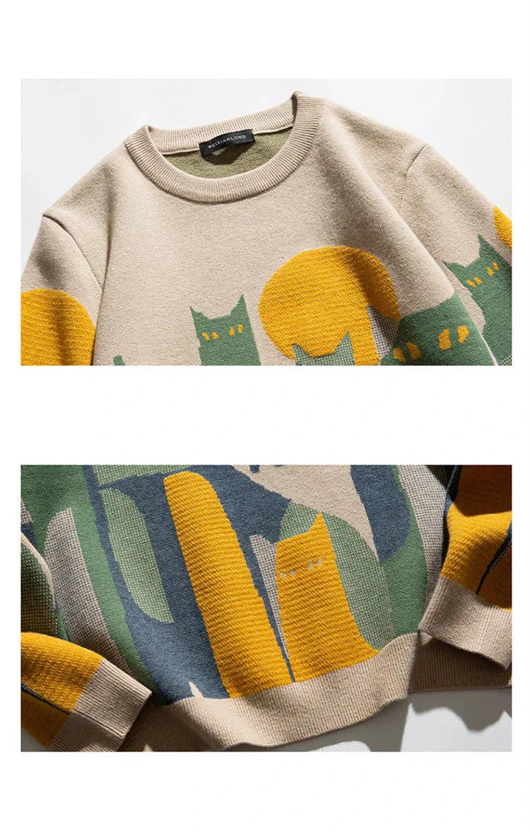 Felix Moonlight Kitty Pullover Sweater