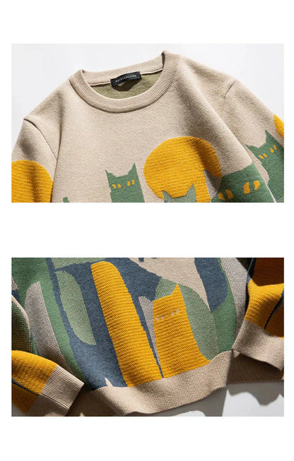 Felix Moonlight Kitty Pullover Sweater