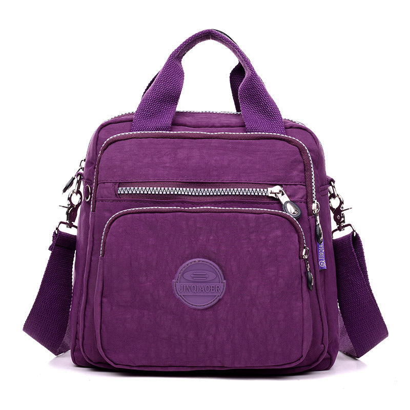 Waterproof Crossbody Bag Nylon Versatile Black