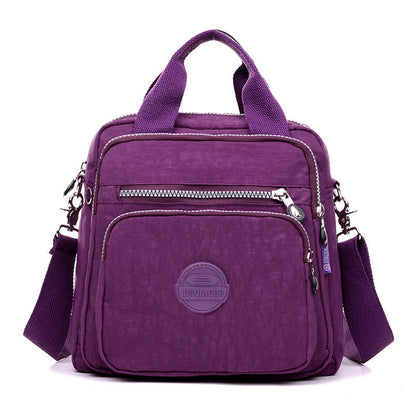 Waterproof Crossbody Bag Nylon Versatile Black