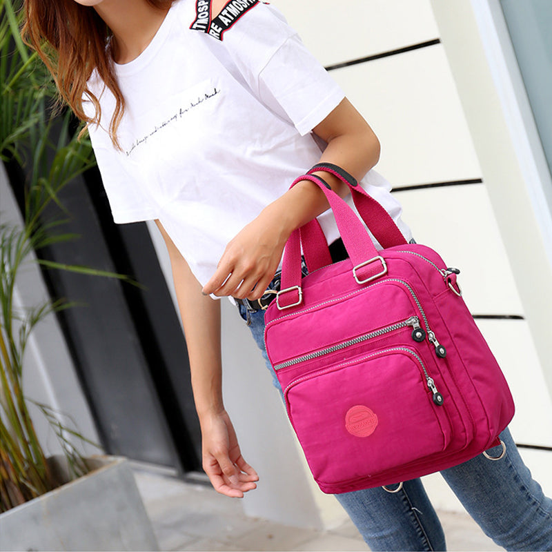 Waterproof Crossbody Bag Nylon Versatile Black