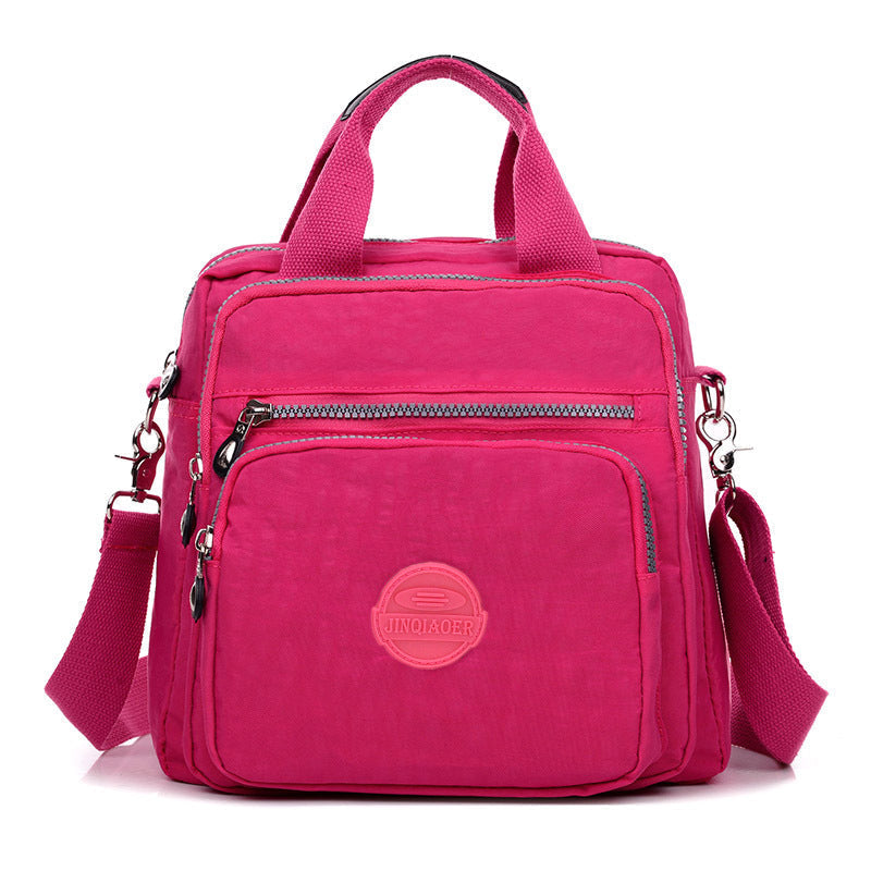 Waterproof Crossbody Bag Nylon Versatile Black