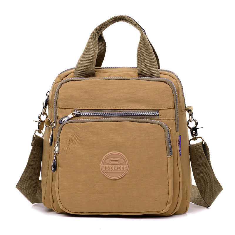 Waterproof Crossbody Bag Nylon Versatile Black