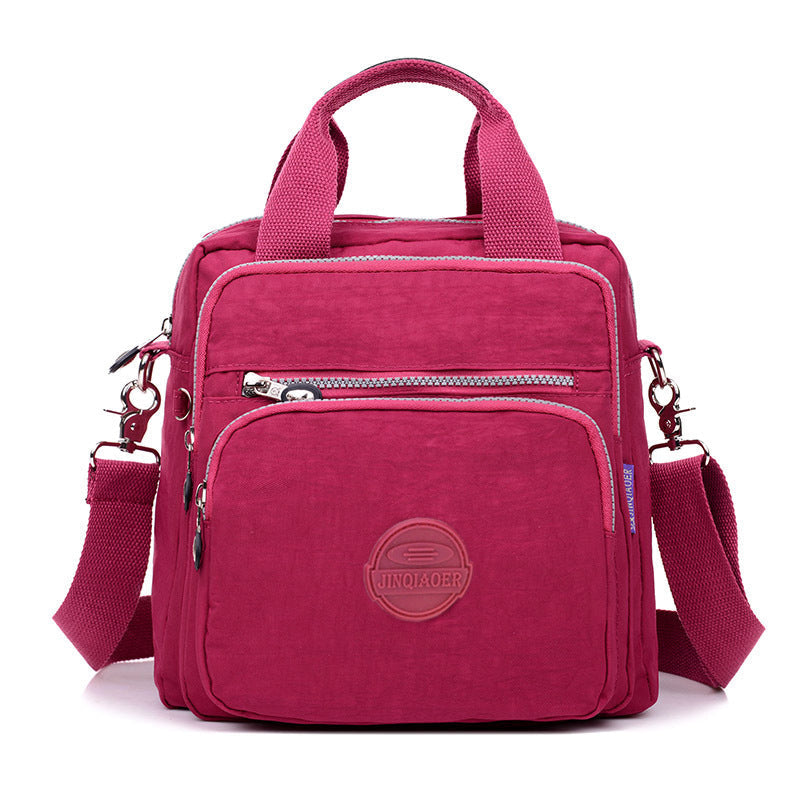 Waterproof Crossbody Bag Nylon Versatile Black