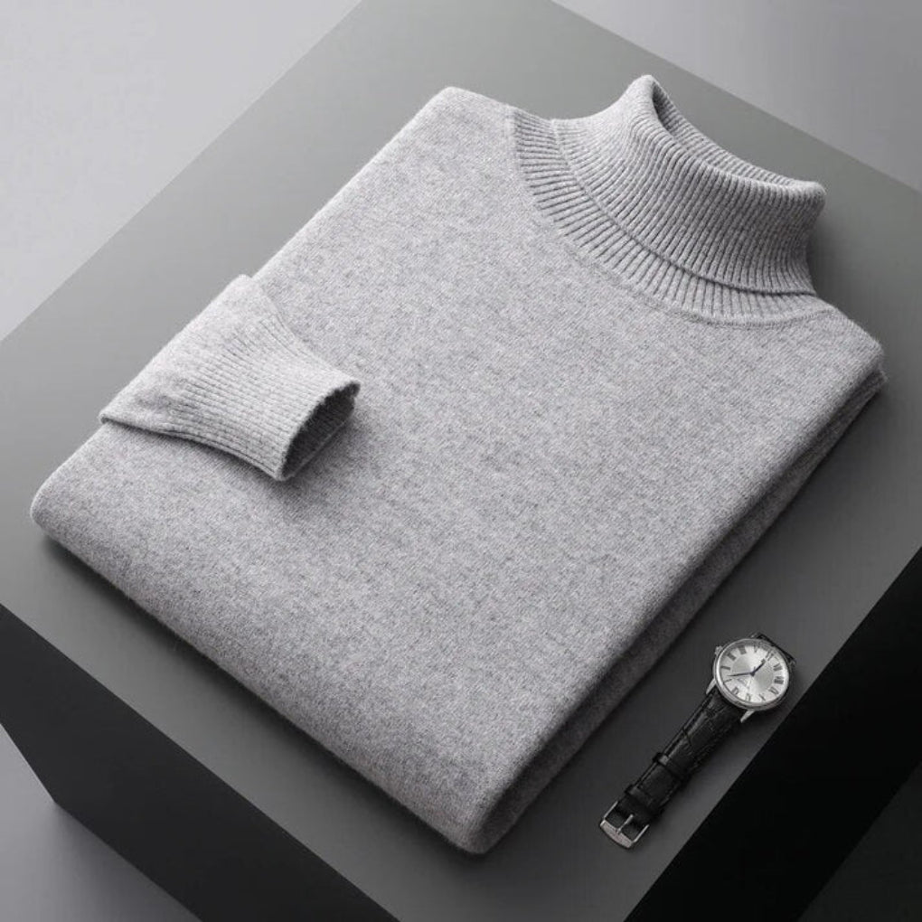 Men's Turtleneck Sweater Elegant Layered