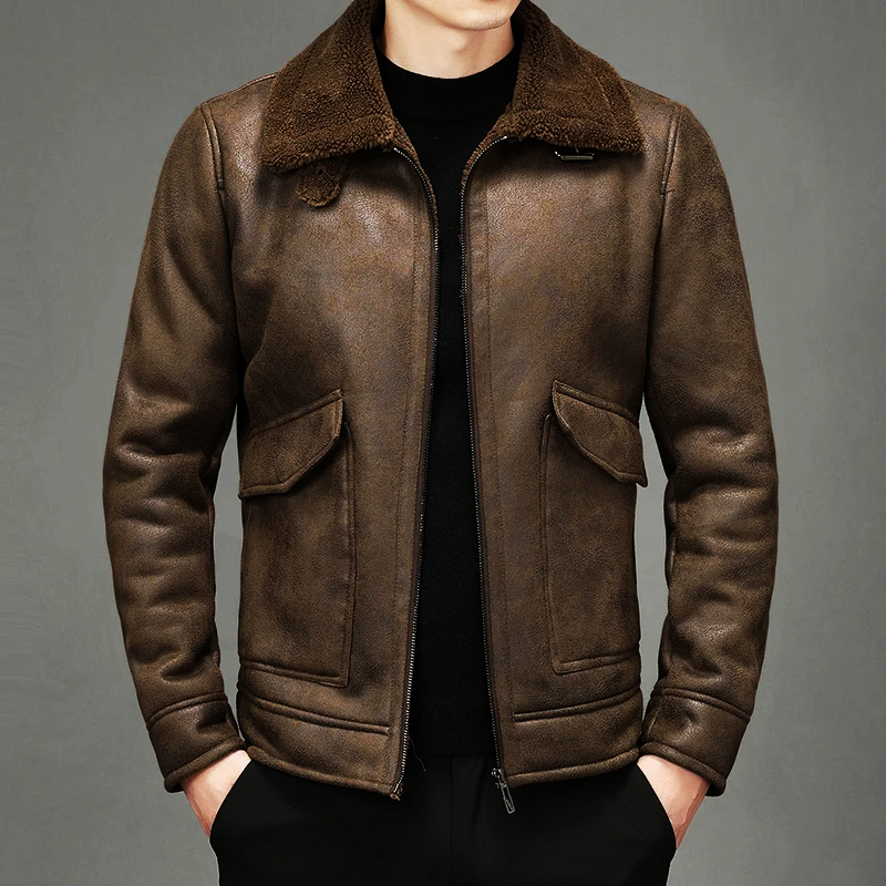 Faux Leather Biker Jacket - VibreMode