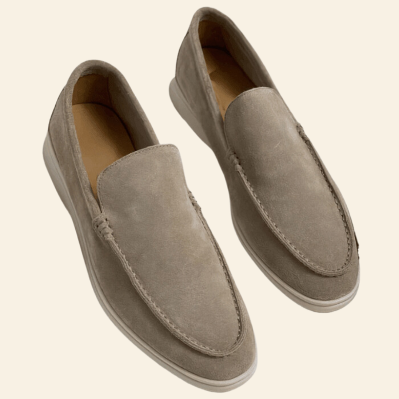 Men's Suede Loafers Brown - VibreMode