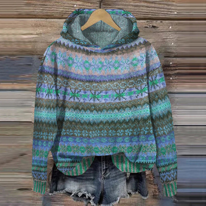 Women's Fair Isle Hoodie Sweater