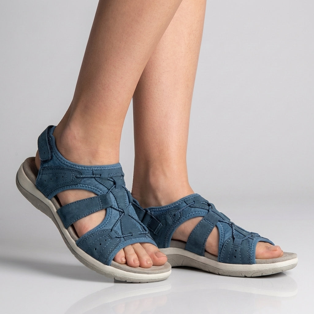 Orthopedic Sandals Adjustable Straps Cut-Out Design