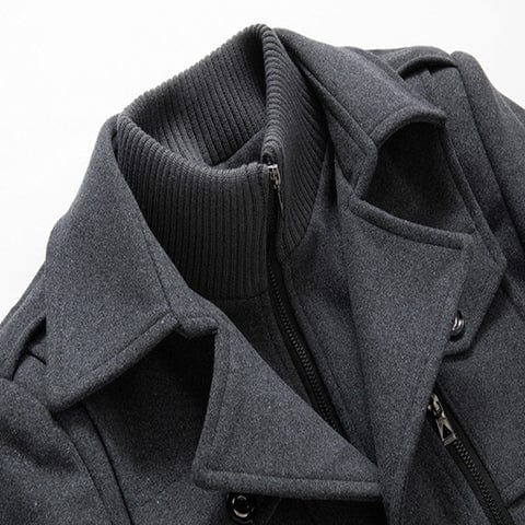Warm Men's Quilted Parka Coat