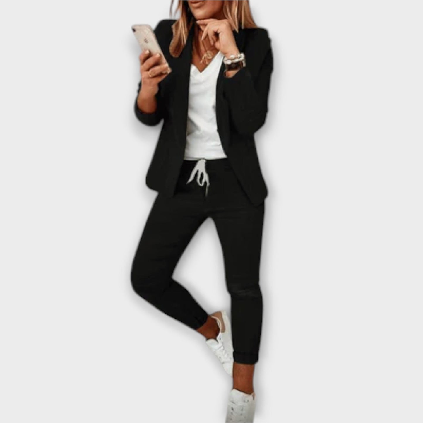 Stylish Women's Blazer Suit Set
