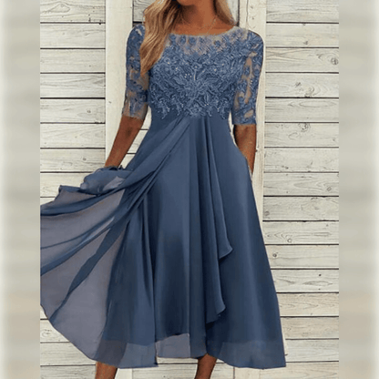 Women's Midi Dress Casual Wear - VibreMode