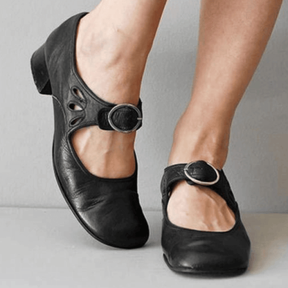 Jo | Women's Block Heel Mary Jane Shoes - Image 2
