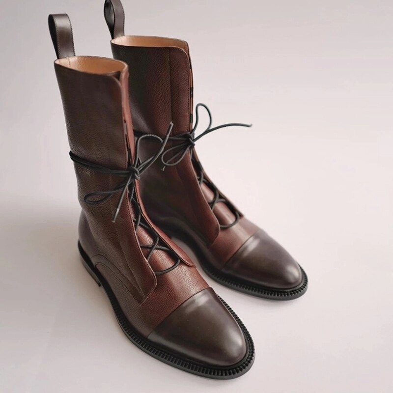 Ella | Classic Ankle High Lace-Up Boots