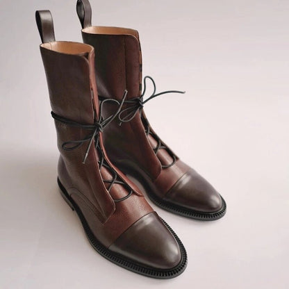 Ella | Classic Ankle High Lace-Up Boots