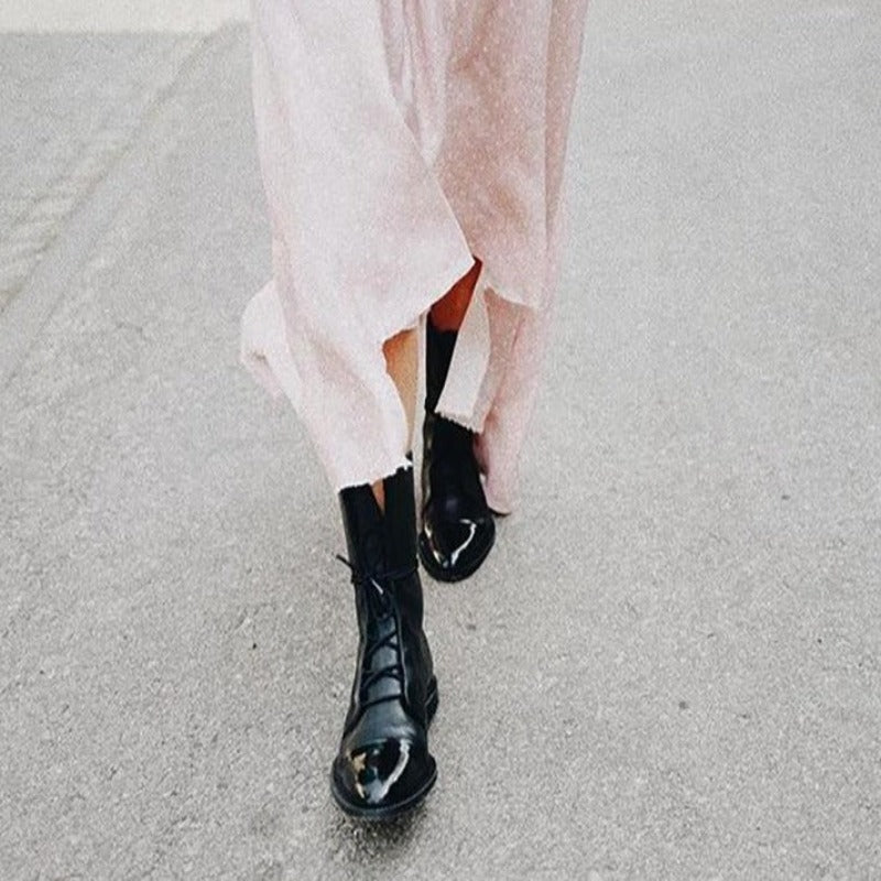 Ella | Classic Ankle High Lace-Up Boots