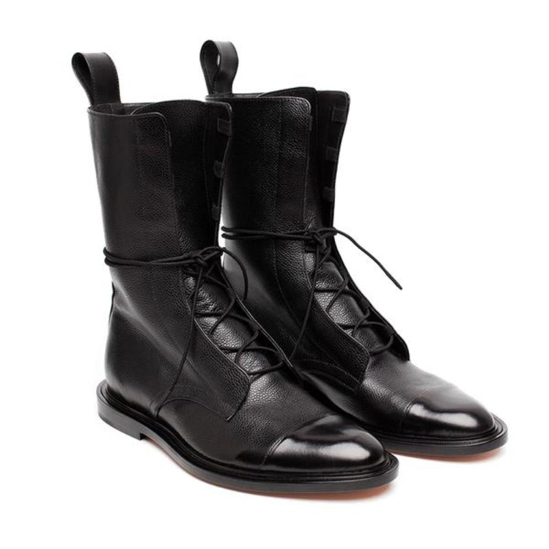 Ella | Classic Ankle High Lace-Up Boots - VibreMode