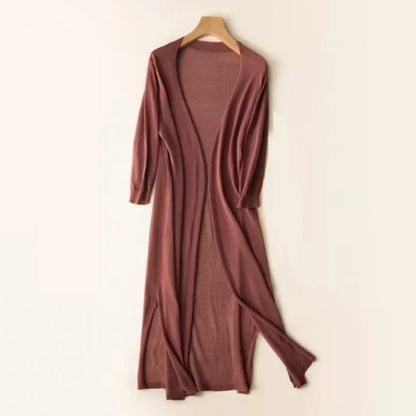 Women's Relaxed Fit Long Cardigan - VibreMode