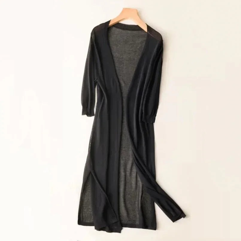Women's Relaxed Fit Long Cardigan