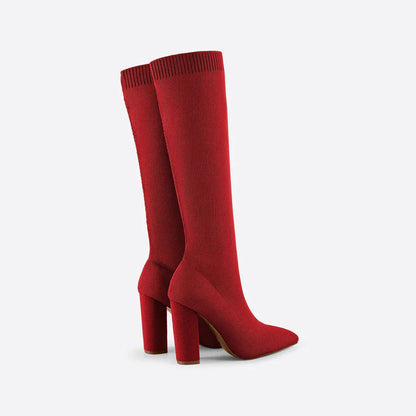 Women's Knee High Stretch Boots