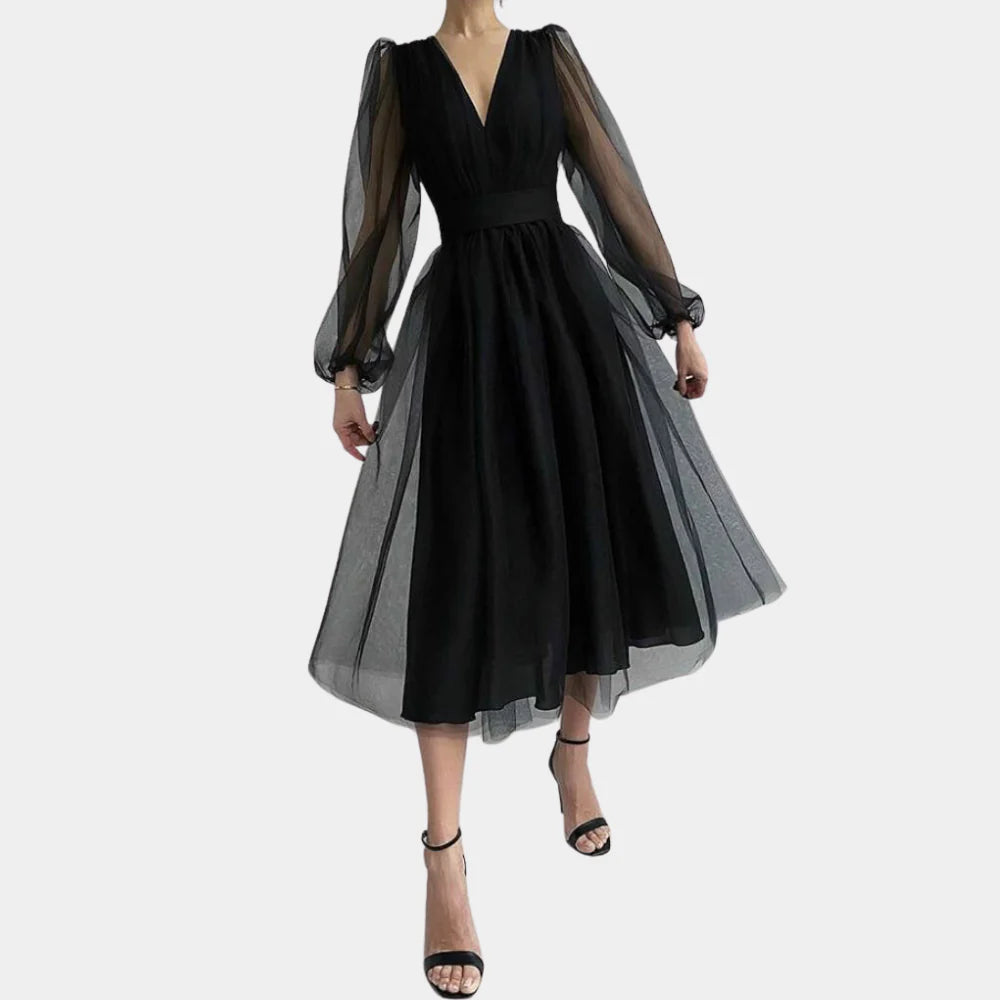 Women's Lace Midi Dress - VibreMode