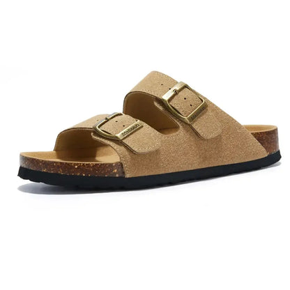 Non-Slip Cork Slippers for Women – Comfortable & Stylish