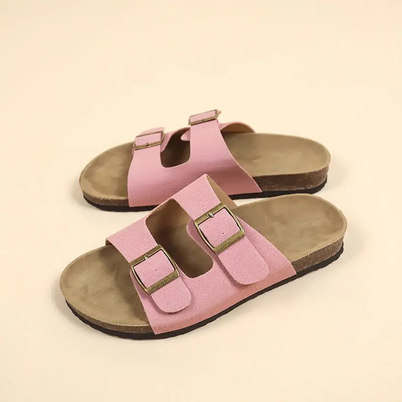 Non-Slip Cork Slippers for Women – Comfortable & Stylish