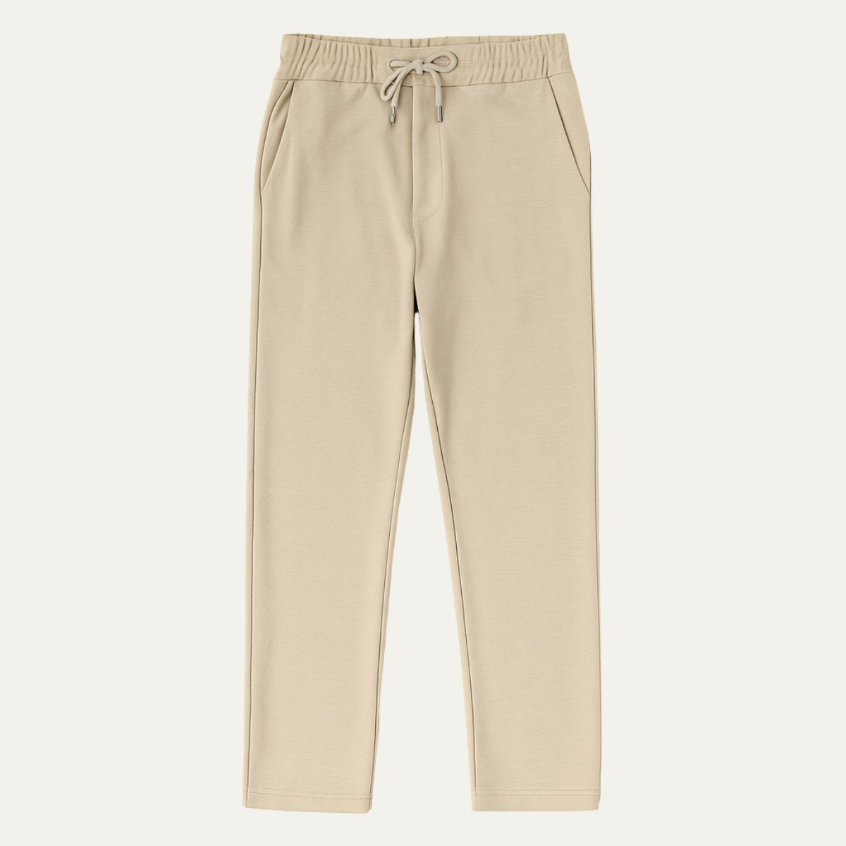 Men's Classic Chino Pants Brown Cotton - VibreMode