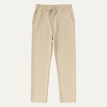 Men's Classic Chino Pants Brown Cotton - VibreMode