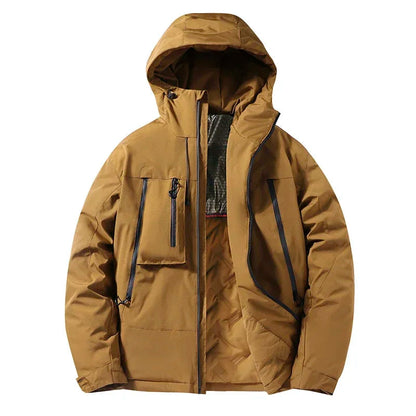 Men's Insulated Hooded Jacket Warm Windproof - VibreMode